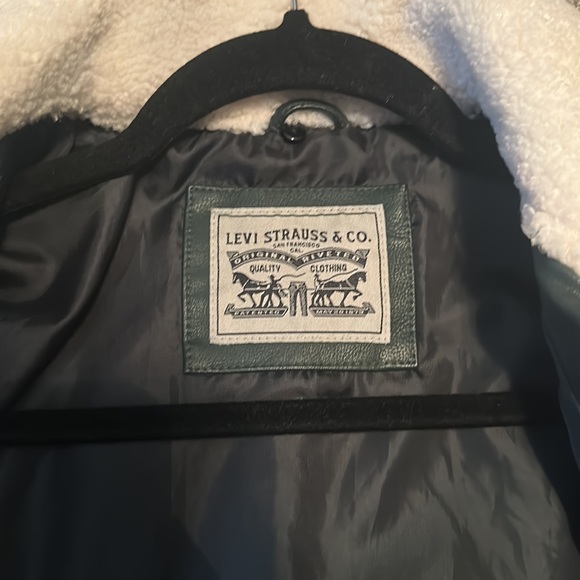 Levi Faux Leather Sherpa Jacket - Picture 9 of 12